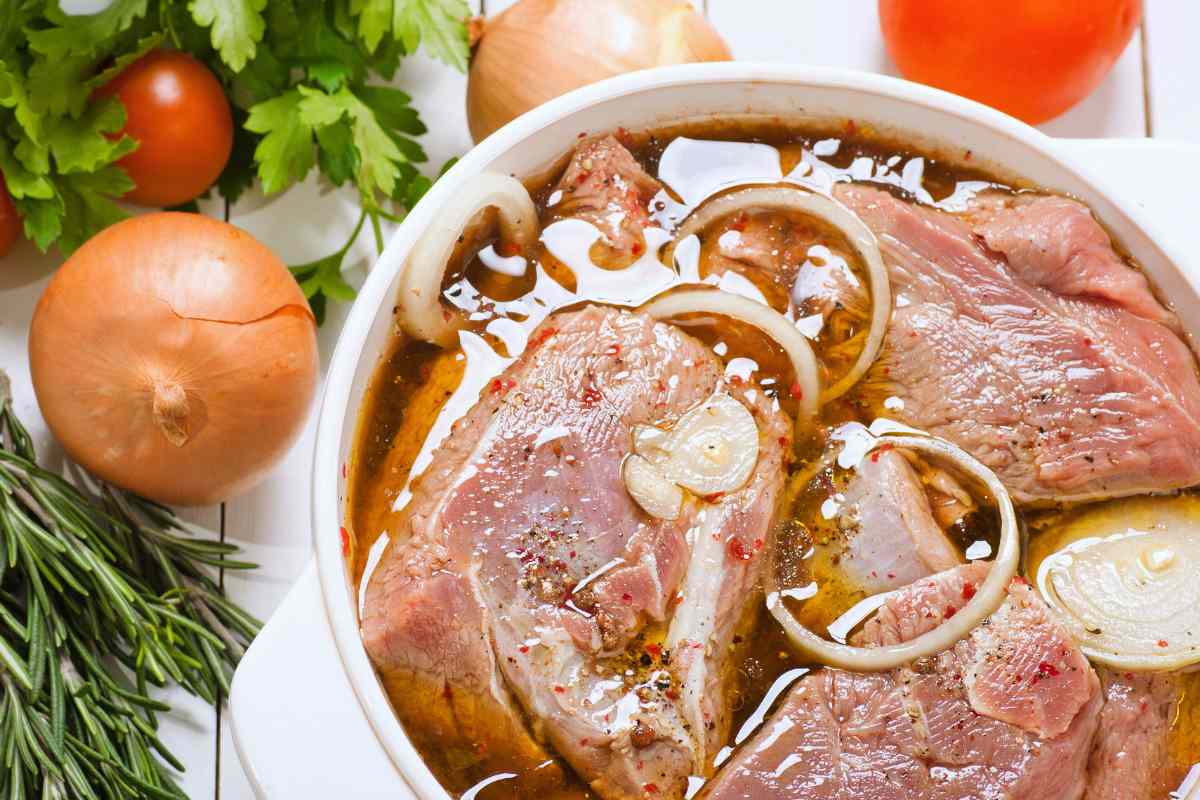 marinatura della. carne