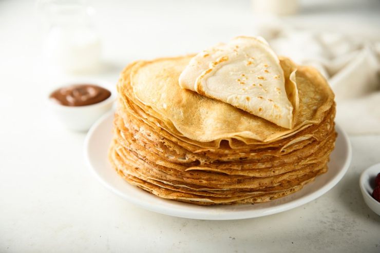piatto con crepes