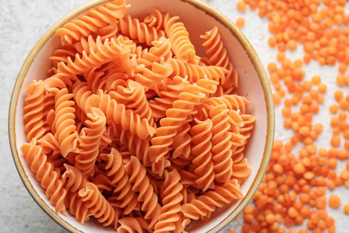 pasta proteica di lenticchie
