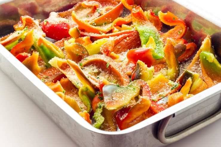 teglia con peperoni