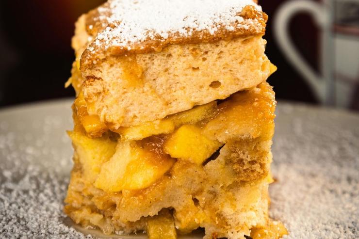 pezzo di torta di mele