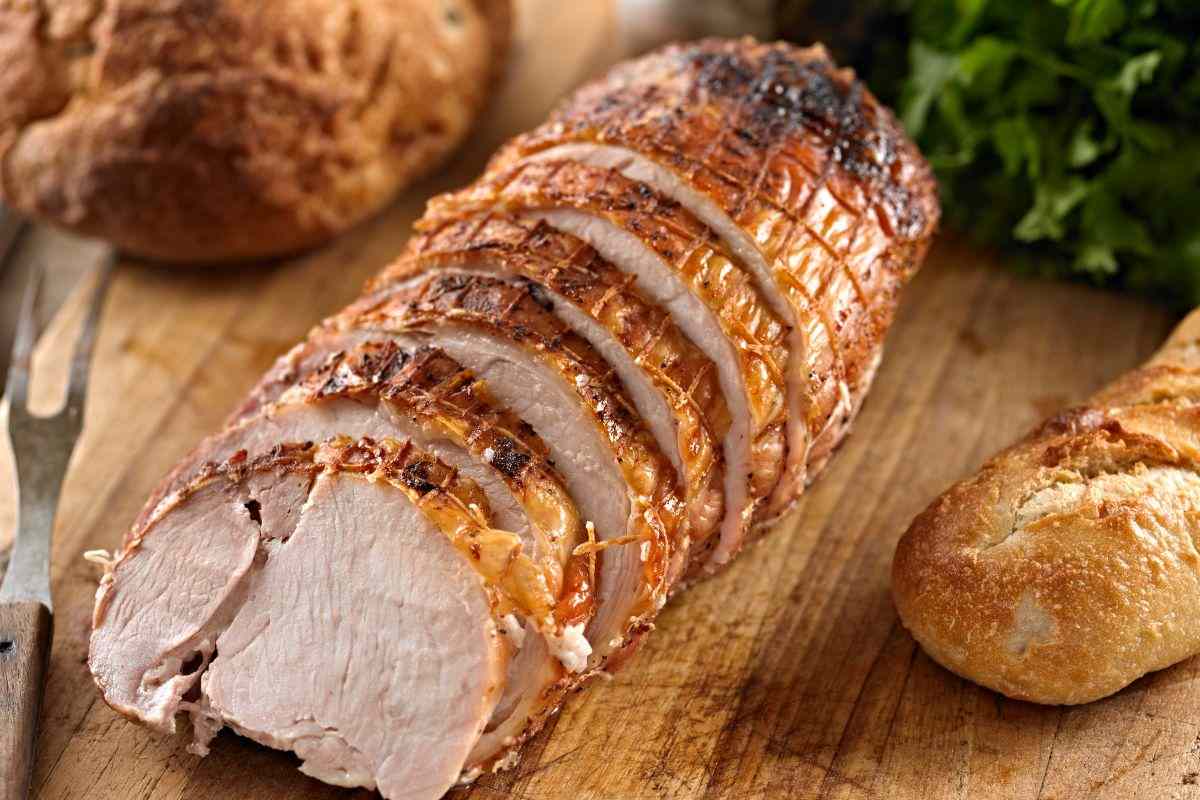 tacchino su tagliere