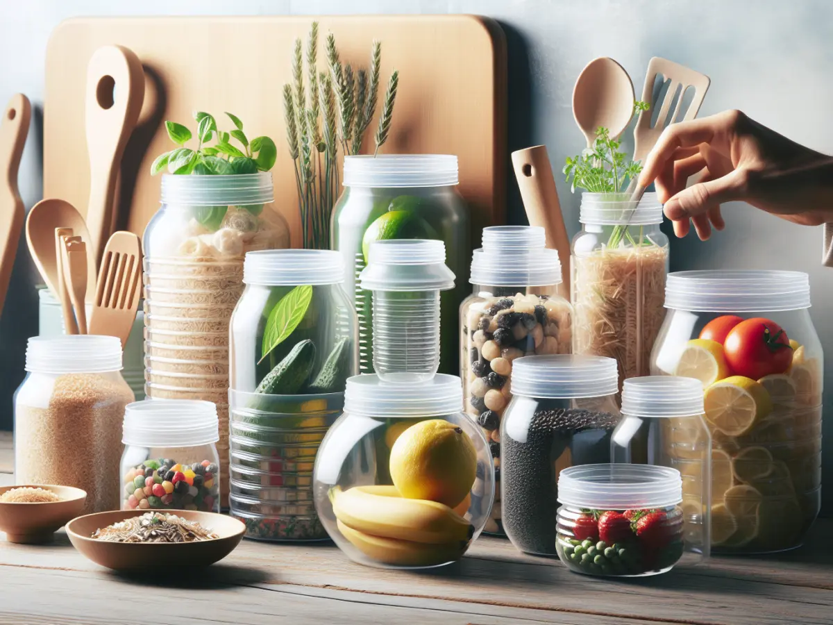 barattoli di plastica riutilzzati