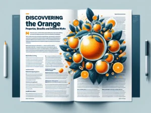 articolo di giornale Ia con arancia